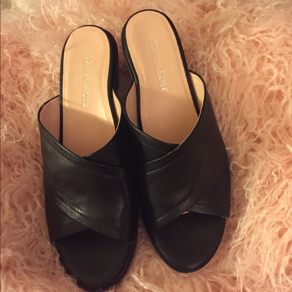 Tara Rose black leather wedge - Picture 4 of 4